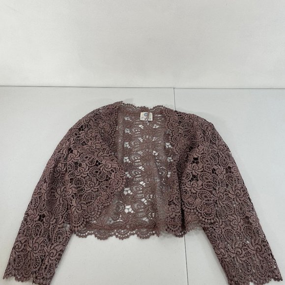 PATRA NWOT New Women's Plus Size 16 Evening Gown Mauve Pink w/ Lace Shell Long - Picture 12 of 16